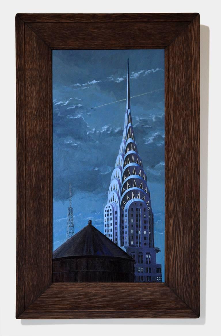 The Chrysler at Night - Painting by Scott McIntire