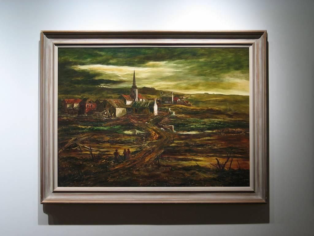 The Village - Painting by Raphael Gleitsman