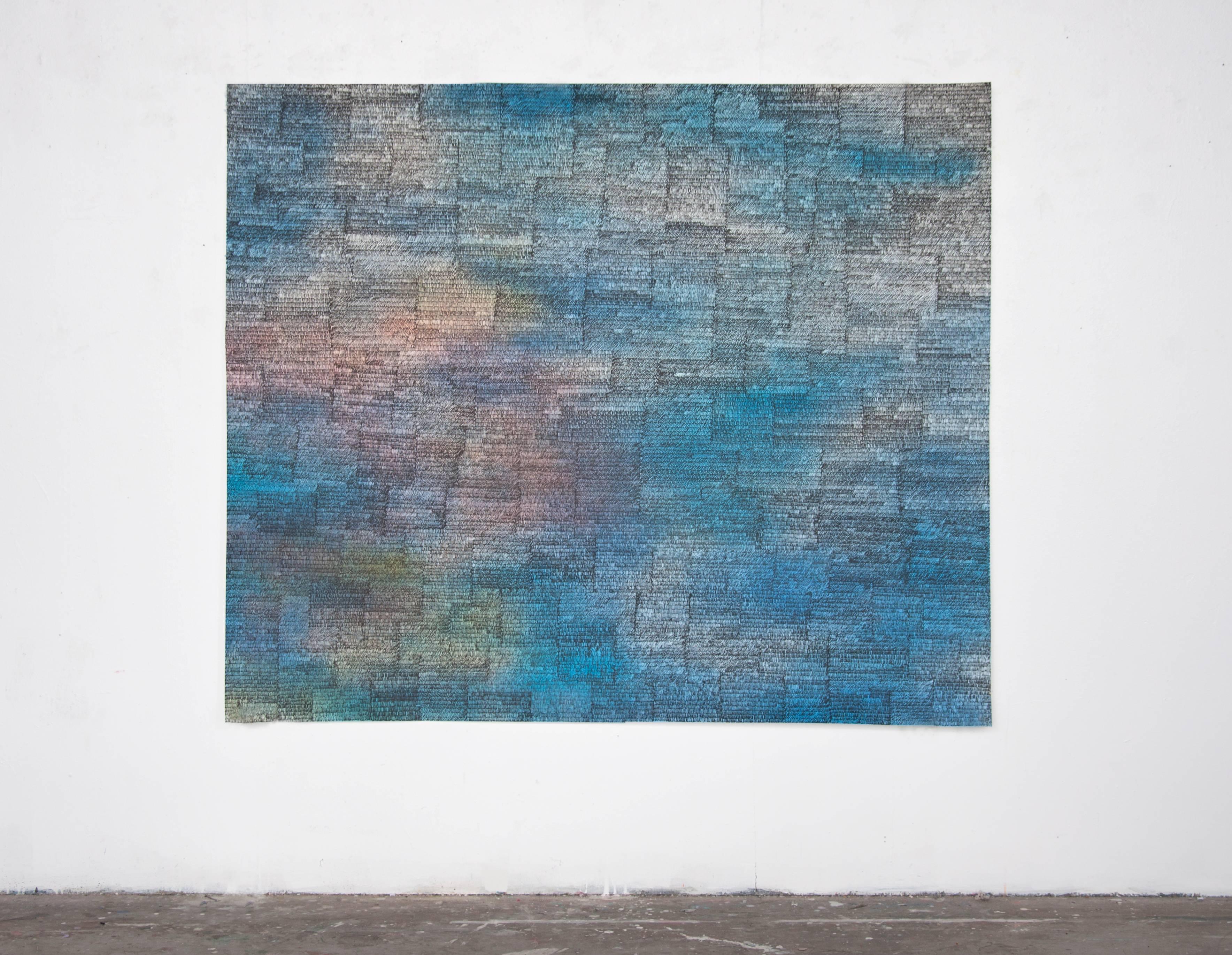 Lindsey Landfried Abstract Painting - Big Dusk