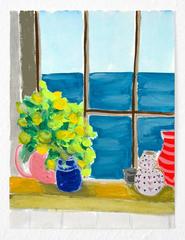 Ocean View with Flowers
