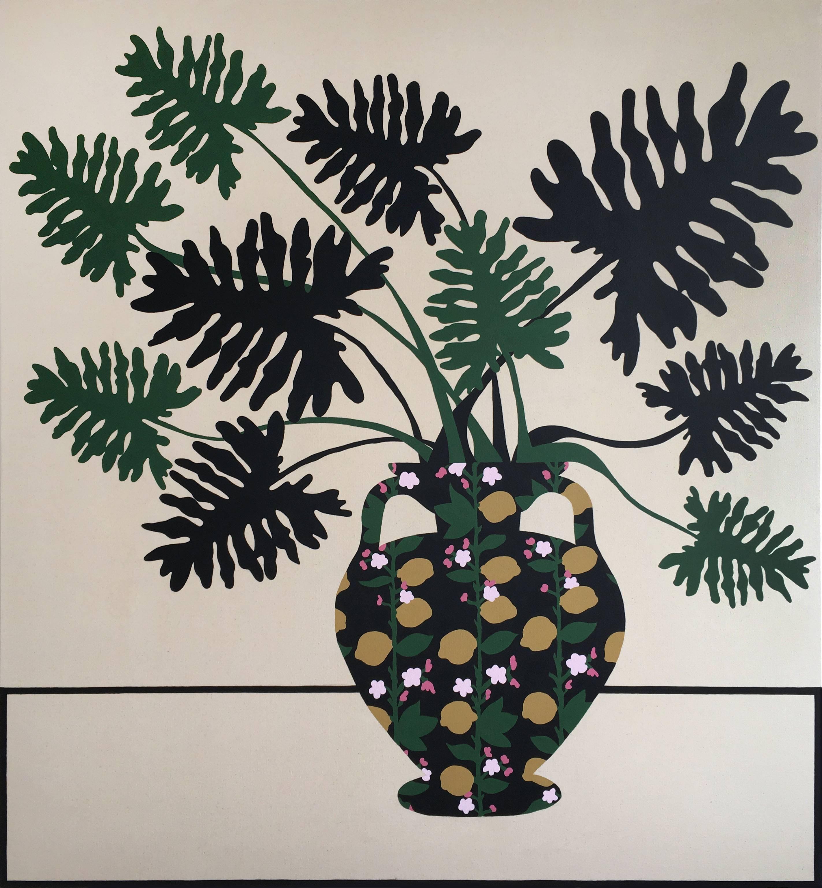 Stephen D'Onofrio Interior Painting - Lemon Philodendron