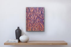 Wavy patterned abstraction in complimentary orange and blue - 070621