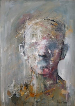 Öl auf Leinwand – gestisches, abstrahiertes, expressives Porträt
