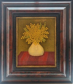Sal Meijer: «Mimosa», pintura al óleo sobre tabla, bodegón. Disponible