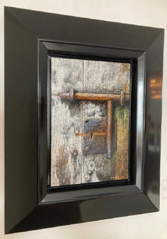 Verweerde Schoonheid Door Beauty Oil Painting on Panel In Stock