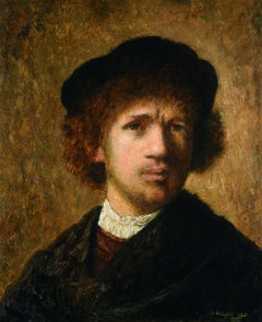 Un ritratto di Rembrandt, analisi: dipinto a olio su tavola, disponibile