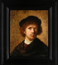 Un ritratto di Rembrandt, analisi: dipinto a olio su tavola, disponibile