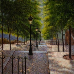 Parijs, Montmartre City View France Oil Painting In Stock