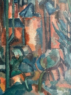 Post Impressionist Landscape, Signed Oil on Canvas, 27.5 x 22 cm