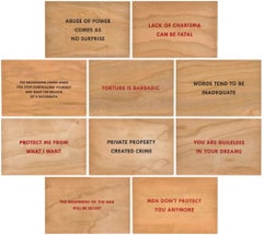 Truismos (conjunto de 10) Por Jenny Holzer