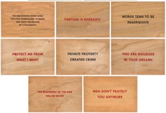 Truismos (conjunto de 10) Por Jenny Holzer