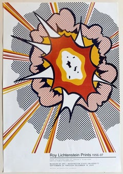 Cartel de la exposición «Explosión 2005» del Museo de la WSU, por Roy Lichtenstein