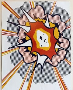 Cartel de la exposición «Explosión 2005» del Museo de la WSU, por Roy Lichtenstein