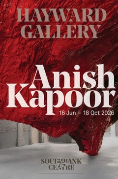 Cartel de la exposición - Galería Hayward, de Anish Kapoor