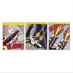 « Quand j'ai ouvert le feu » (petit format) Par  Roy Lichtenstein