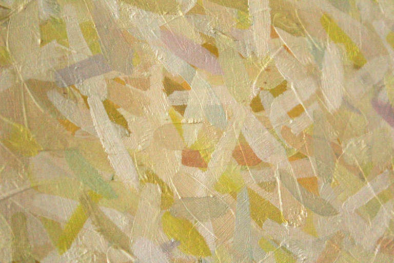 Abstrakte Abstraktion in Weiß 1 – Painting von Stuart Bigley