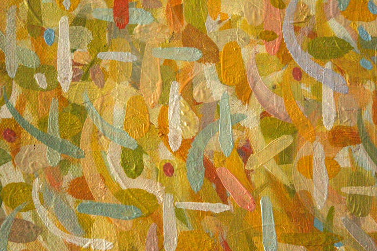 Abstraction in Yellows - Painting by Stuart Bigley