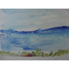 Zao Wou-Ki - Ibiza - The Sea - Signed Litograph 1