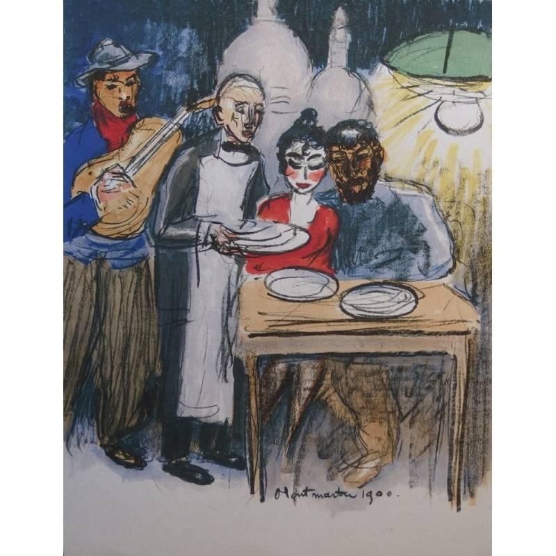 Kees van Dongen
Titre : Montmartre 1900
Lithographie originale
Edition de 180
Dimensions : 39 x 30 cm
Références : Juffermans JL 34
Informations : 
Cette lithographie a été créée pour le portfolio " Regards sur Paris " édité en 1962 par André Sauret