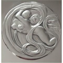 Salvador Dali's "Spatial Eve" Silver Bas Relief 8