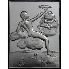 Salvador Dali's "Homage to Philosophy" Silver Bas Relief 11
