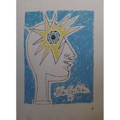 Jean Cocteau - Jean Cocteau - Profil - Original Lithograph Jean Cocteau - Profil - Original Lithograph