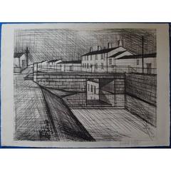 Bernard Buffet - L'Enfer - Le Canal - Original Signed Lithograph 9