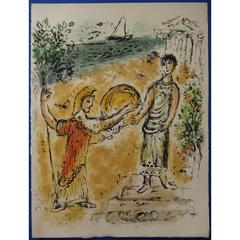 Marc Chagall - Athena and Telemachus - Original Lithograph 12