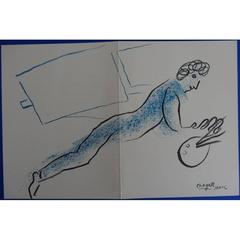 Marc Chagall - The Blue Painter - Original Lithograph 11