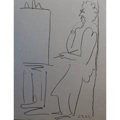 Pablo Picasso - The Painter - Signed Beautiful Lithograph