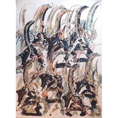 Arman - Tchi Wara - Original Signed Lithograph 1