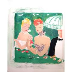 Domergue - Deauville's Casino - Original Signed Lithograph 4