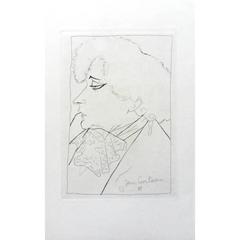 Jean Cocteau - Colette's Portrait - Original Lithograph 7