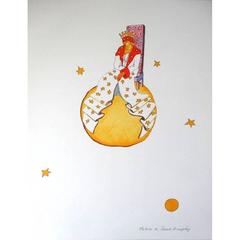 Antoine de saint Exupery - Little Prince - The Old King - Original Lithograph 9