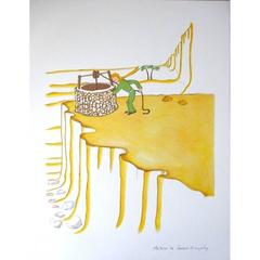 Antoine de saint Exupery - Little Prince - Desert's Well - Original Lithograph 11