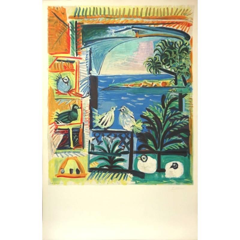 Pablo Picasso - Côte d'Azur - Signierte Lithographie 1