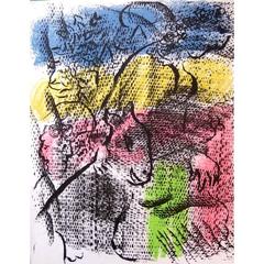 Marc Chagall - Couple With a Goat - Original Lithograph 9