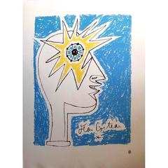 Vintage Jean Cocteau - Profil - Original Lithograph