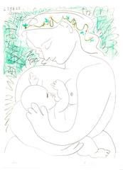 After Pablo Picasso - Handsigned Lithograph - Maternity 7