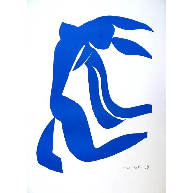 Figurative Print (after) Henri Matisse - D'après Henri Matisse - Bleu Freedom