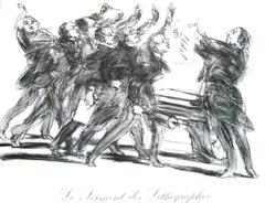 Claude Weisbuch - "The Serment of the Lithographers" - Handsigned Dry Stamp 9