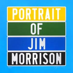 Joel Duccoroy - "Portrait of Jim Morrison", Signed Serigraphy 2