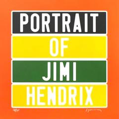 Joel Duccoroy - "Portrait of Jimi Hendrix", Signed Serigraphy 4