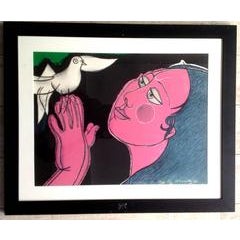 Guillaume Corneille - Dove - Signed Original Lithograph 9