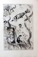 Marc Chagall - Letter to Chagall - Handsigned - Illustrated 5 original etchings 3