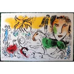 Marc Chagall - The Green Horse - Original Lithograph 11