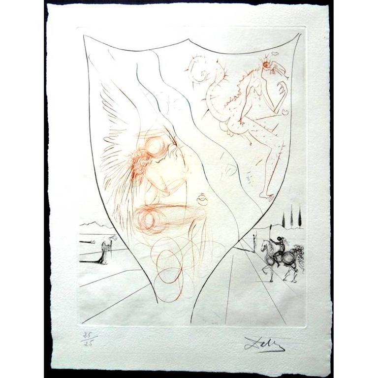 Salvador Dali - Alexis - Unique Original HandSigned Etching 1