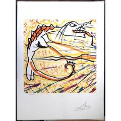 Salvador Dali – Die Hermahrodite  - Originale, handsignierte Lithographie