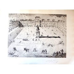 Salvador Dali - Place des Vosges - Gravure originale signée à la main