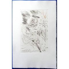 Salvador Dali - The Angel - Original Etching